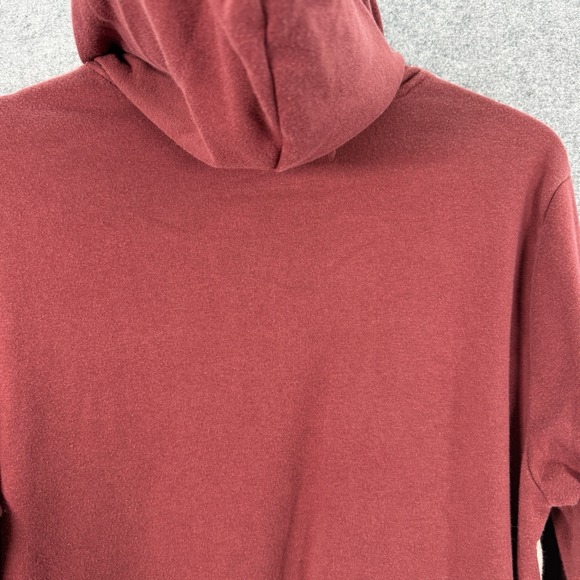 Levi's Sweatshirt Unisex Medium Maroon Colorblock Hoodie Logo Long Sleeve Casual - Picture 8 of 13